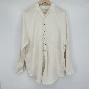 We The Free Free People Summer Daydream Button Down Cotton Tunic Top S Boho Chic